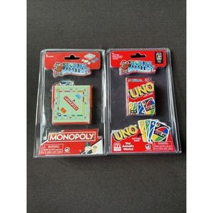 World's Smallest MONOPOLY Board Game and UNO Card Game New Miniature Toy Sealed